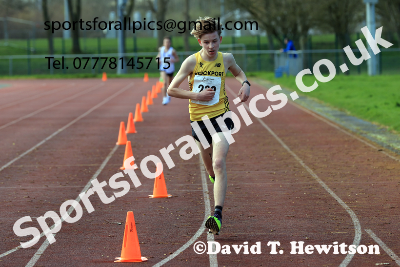 Boys Under-15s Young Athletes 5k, 2026 Northern Mens 12 and Womens 6 Stage Road Relays and Young Athletes 5k, Sheepmount Stadium, Carlisle. Photo: David T. Hewitson/Sports for All Pics